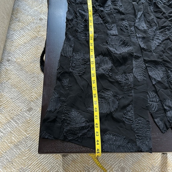 Aritzia Wilfred Durant Black Floral sheer Burn out tie front Robe - Picture 13 of 15